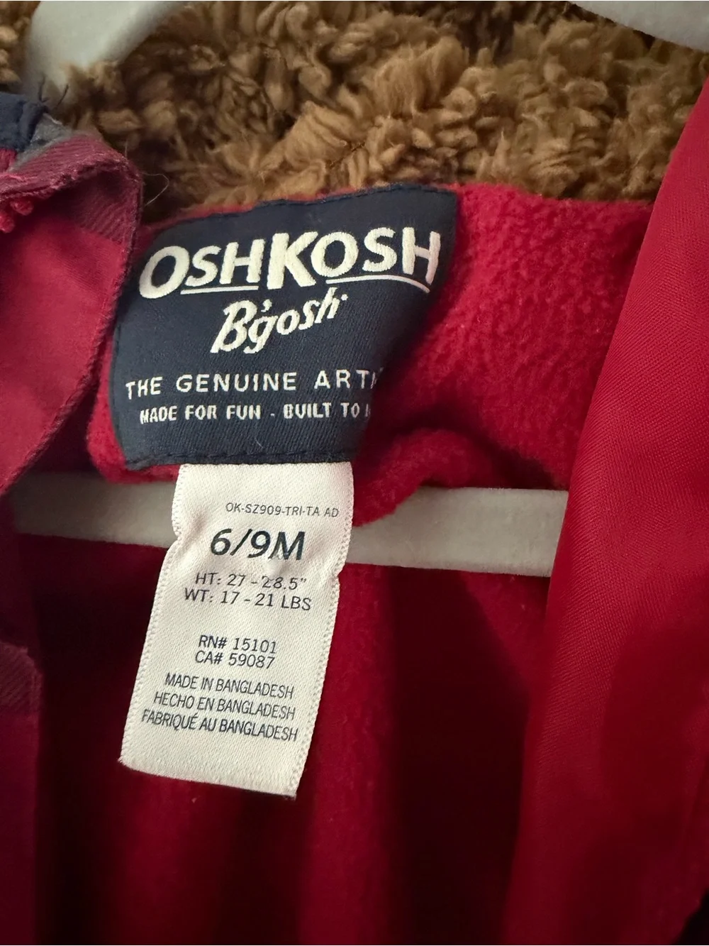 OshKosh Bgosh warm insulated